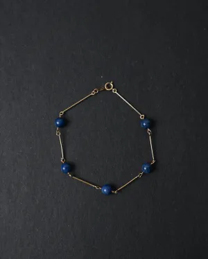 14k Gold x Lapis Bracelet