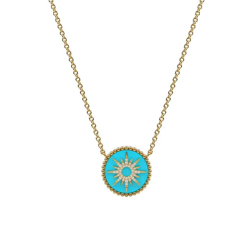 14k Obra Sun Necklace