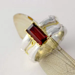 18 ct gold and silver cocktail ring - Contemporary rings - insect inspire jewellery