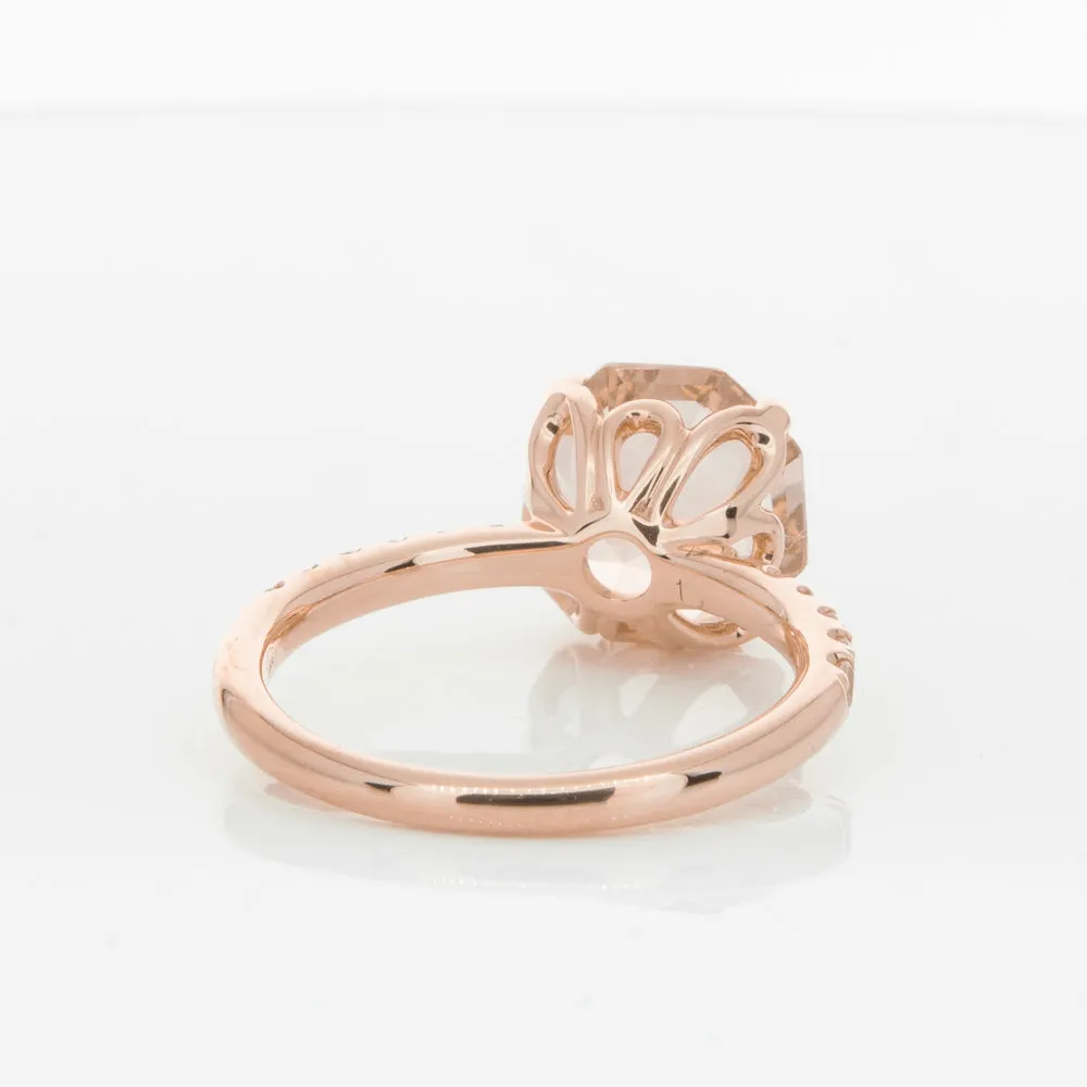 18ct Rose Gold Morganite Octavus Ring