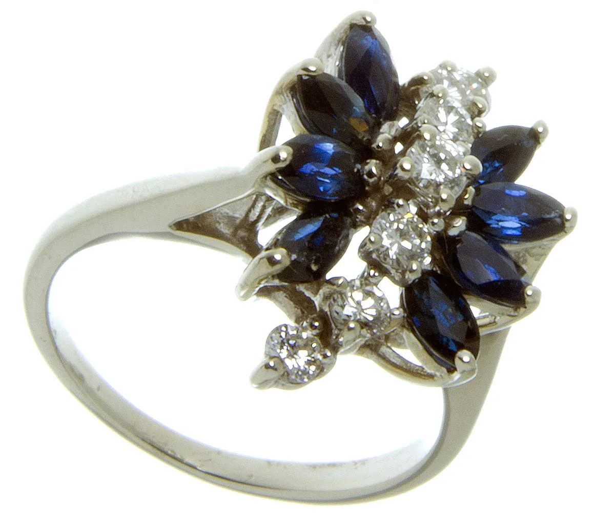 1960s Sapphire & Diamond Cocktail Ring