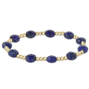 Admire Gold Bead Bracelet - 3mm Lapis