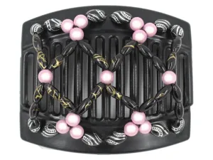 African Butterfly Thick Hair Comb - Ndalena Black 122