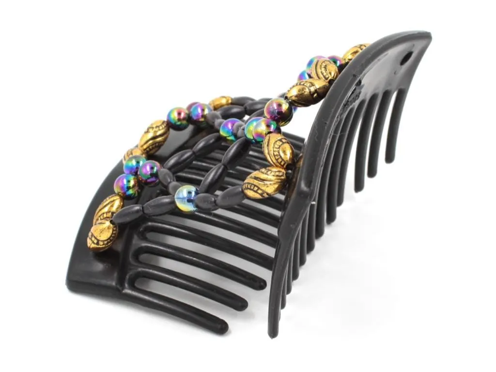 African Butterfly Thick Hair Comb - Ndalena Black 123