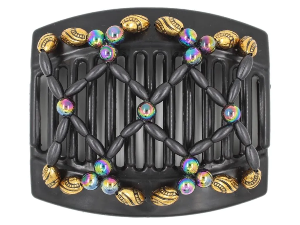 African Butterfly Thick Hair Comb - Ndalena Black 123