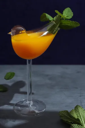 Avian Elegance: Bird-Shaped Cocktail Glass