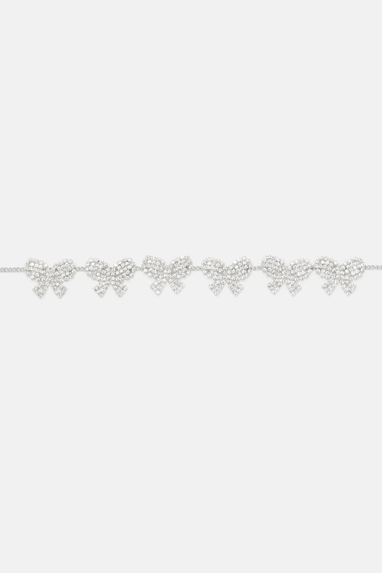 Best Present Rhinestone Choker - Silver