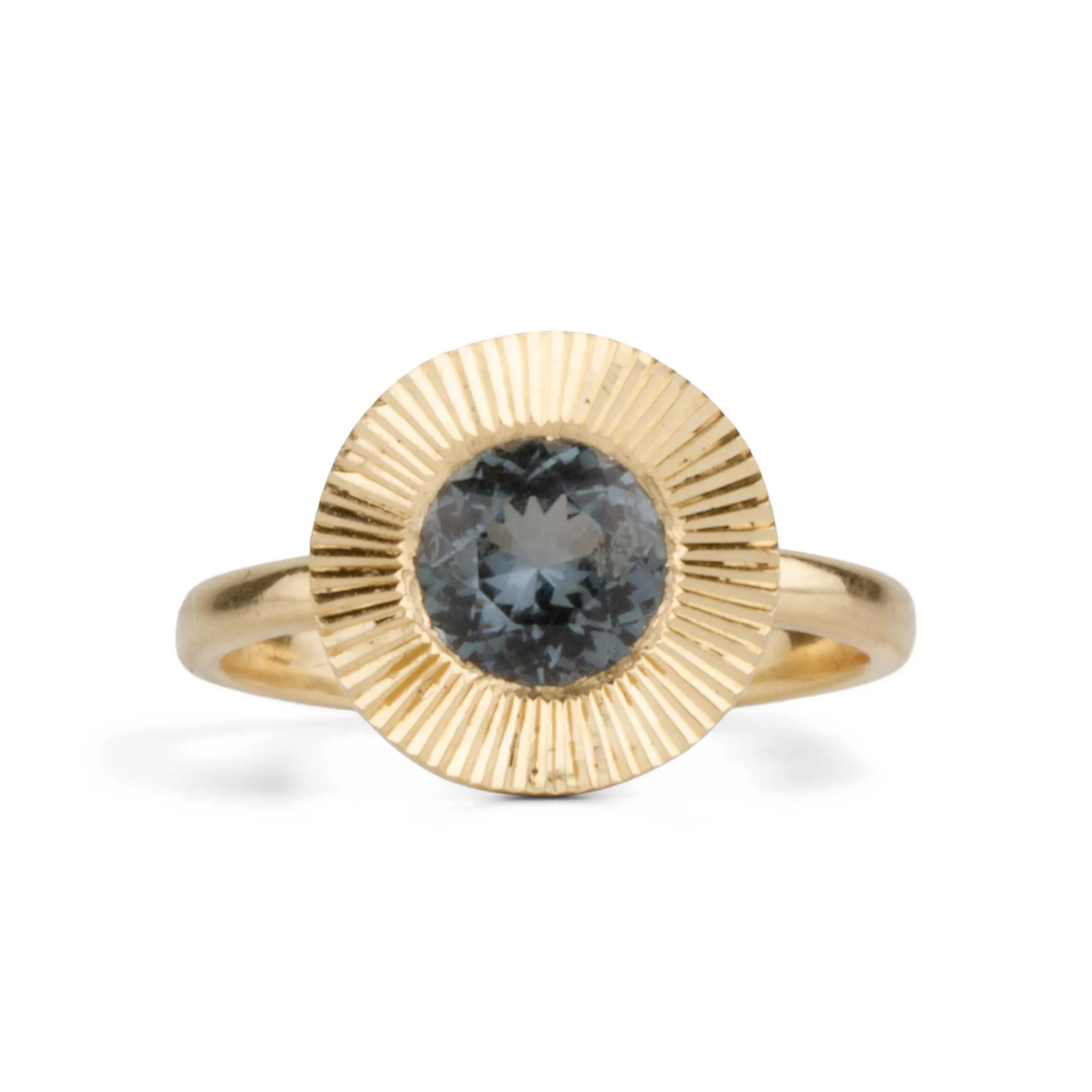 Blue-Purple Spinel Aurora Cocktail Ring