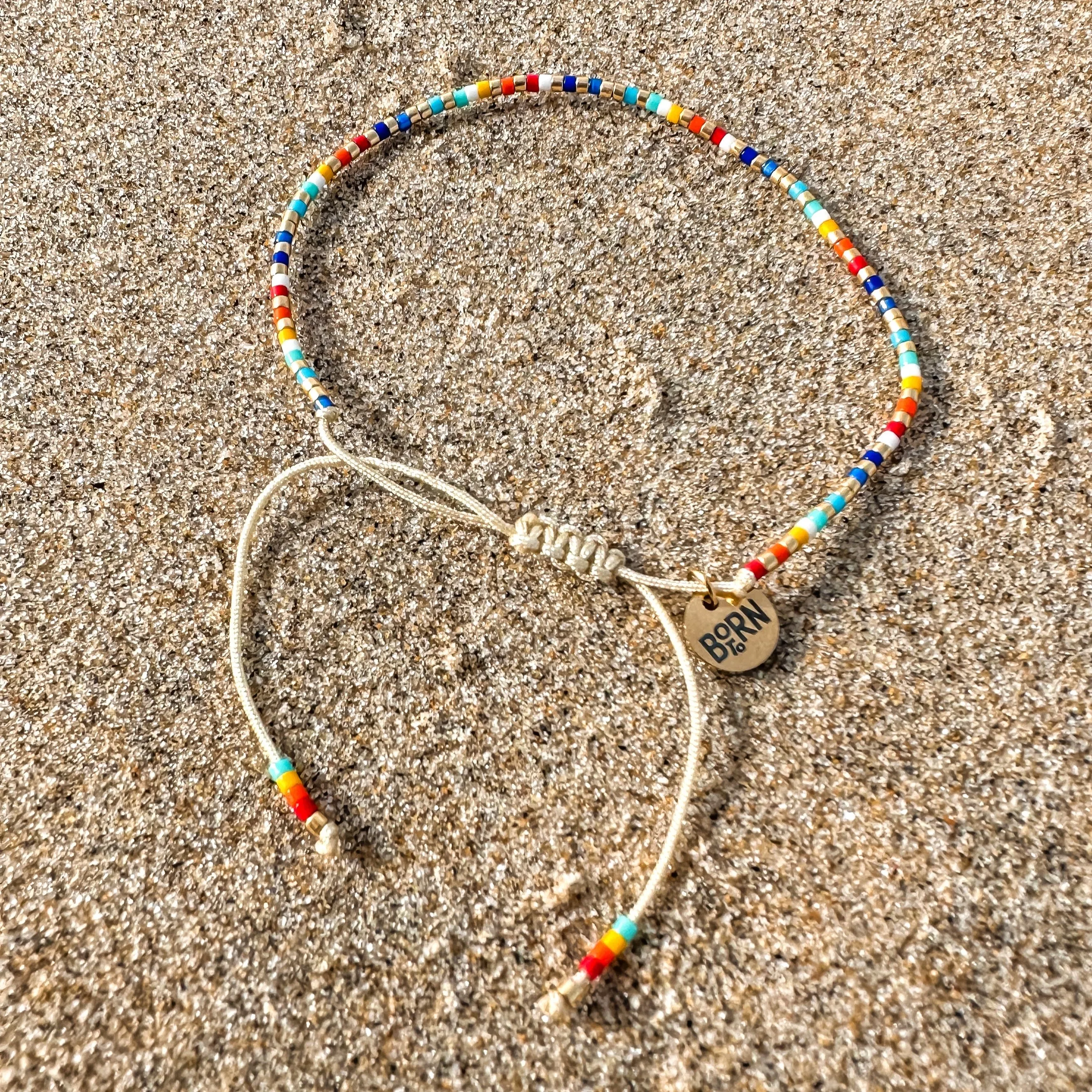 Coral Reef Adjustable Beaded Bracelet