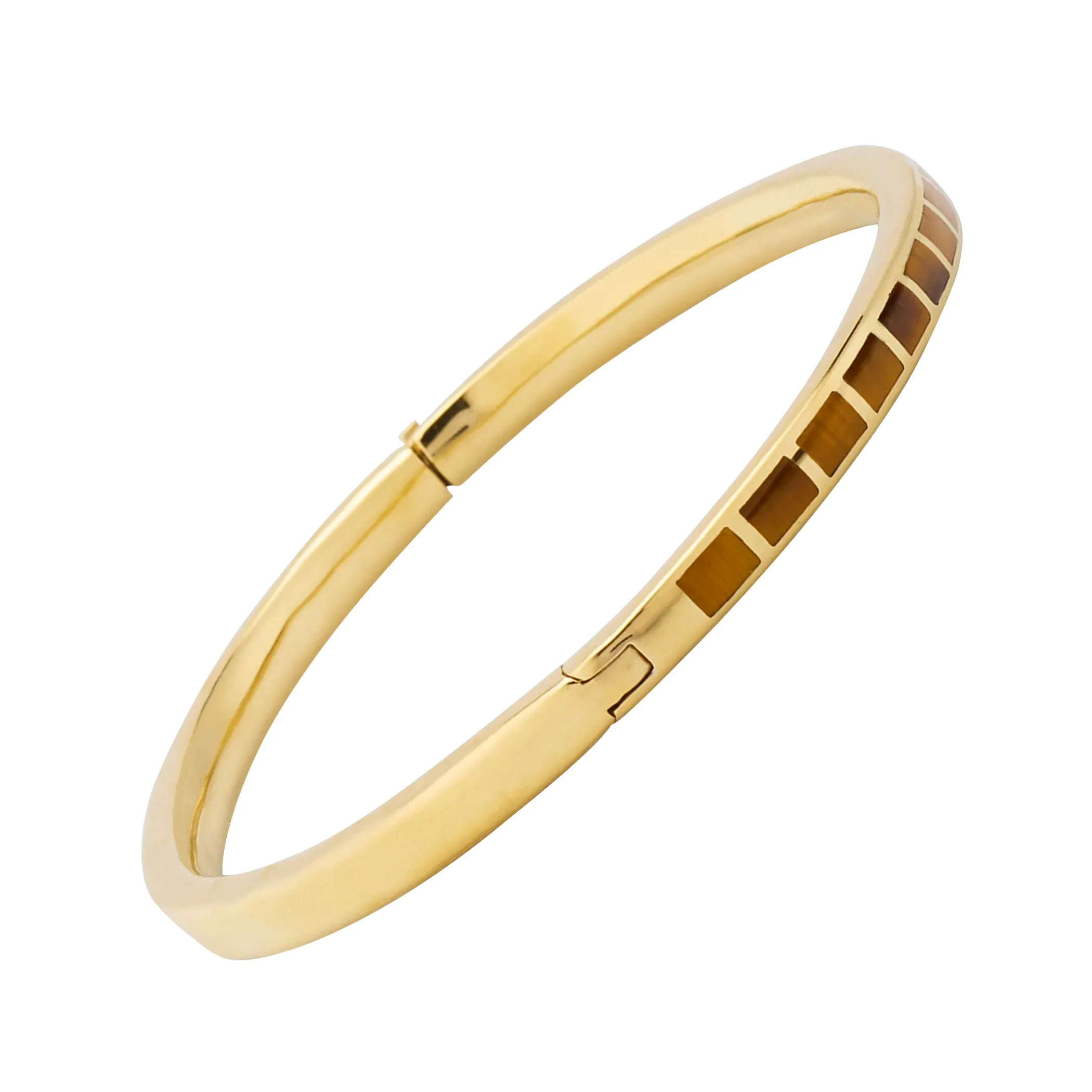 Dash Rectangle Gold Vermeil Sterling Bangle Bracelet