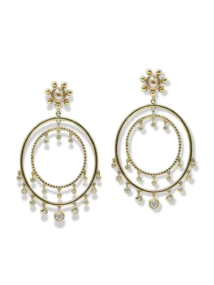 Dew Drop Cirque Marine Earrings