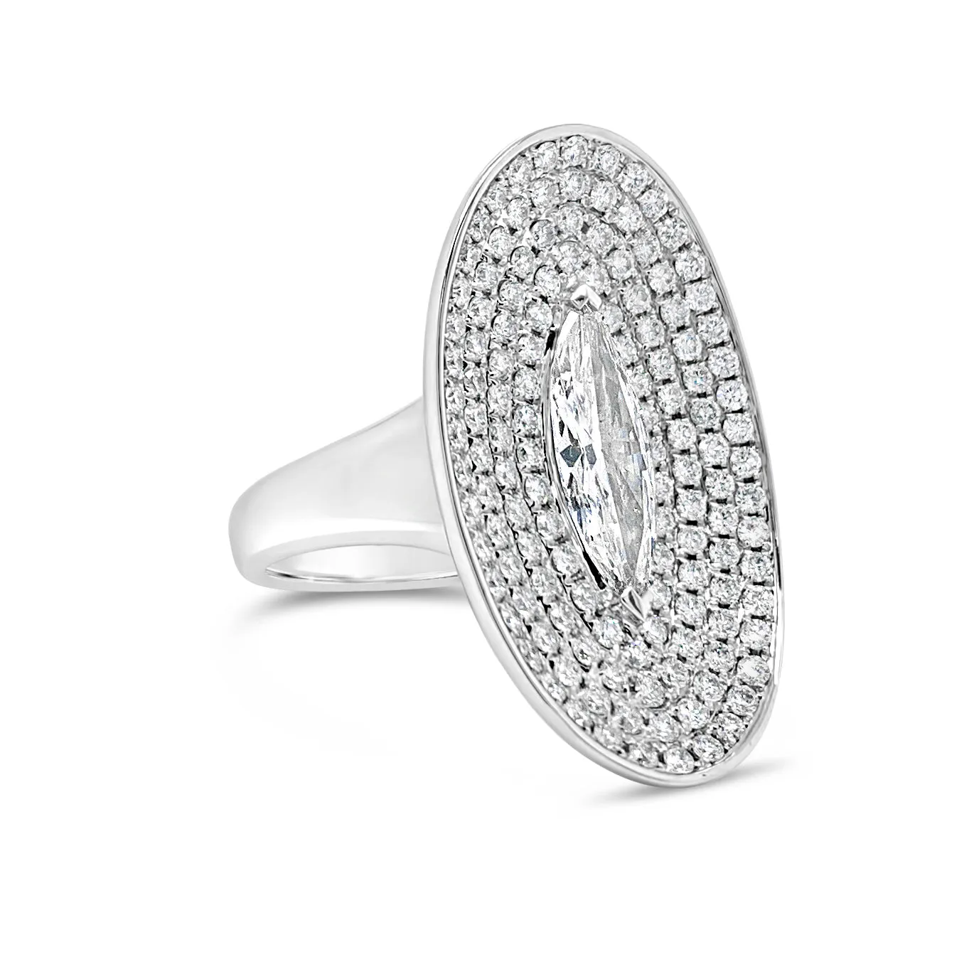 Diamond Marquis Oval Ring