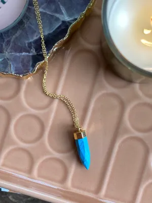 Durga Pendant | Blue Jade