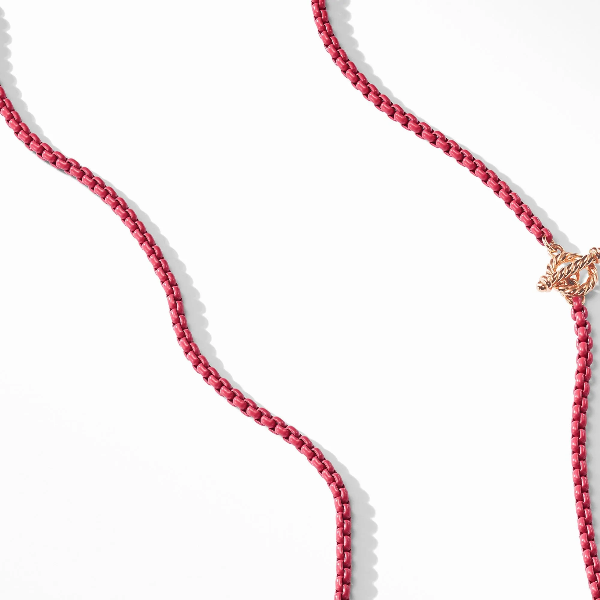 DY Bel Aire Chain in Coral with 14K Rose Gold Accents