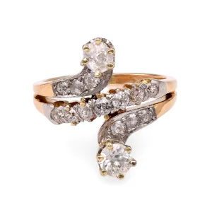 Edwardian Diamond Two-Tone Ring