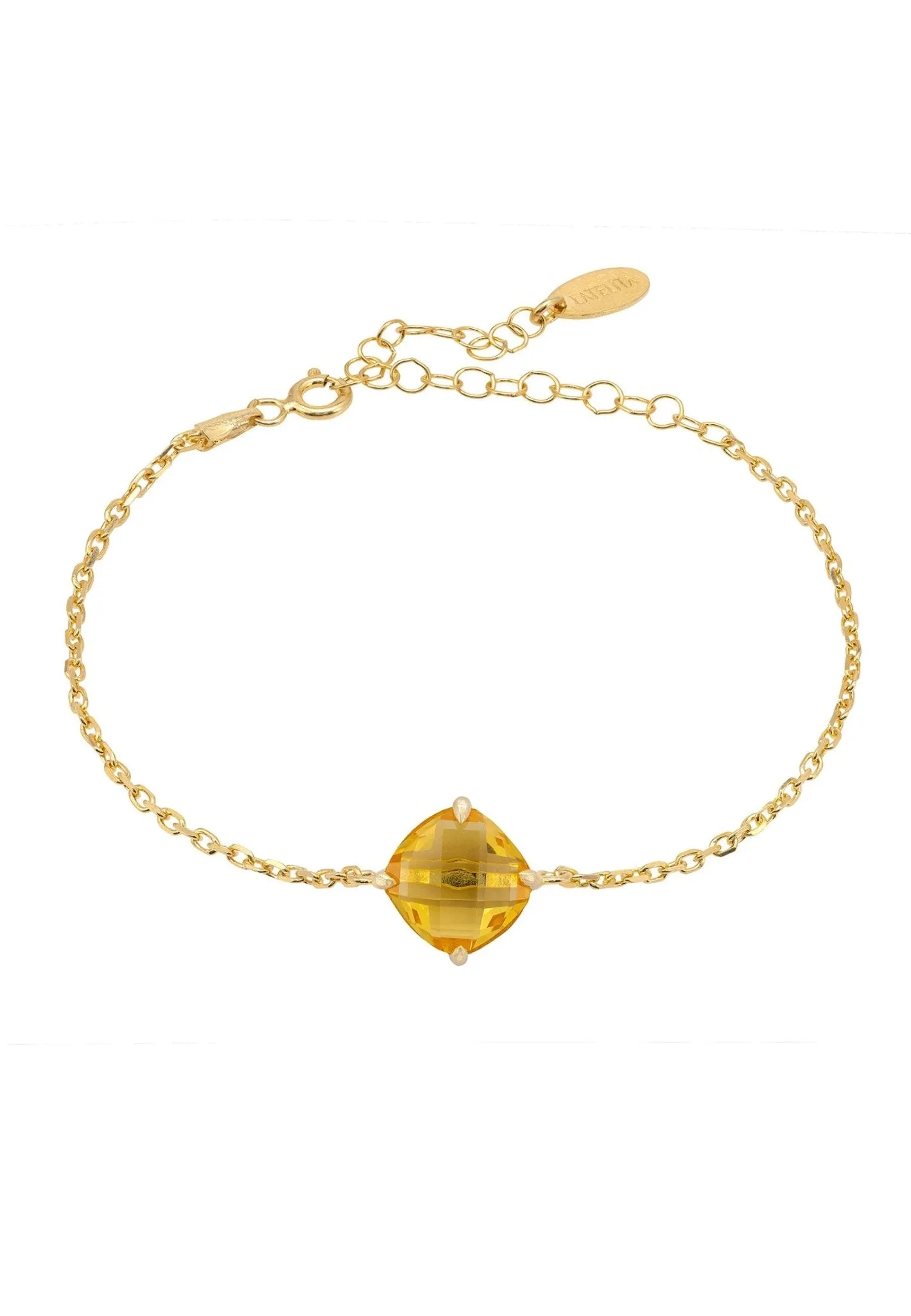 Empress Gemstone Bracelet Gold Citrine