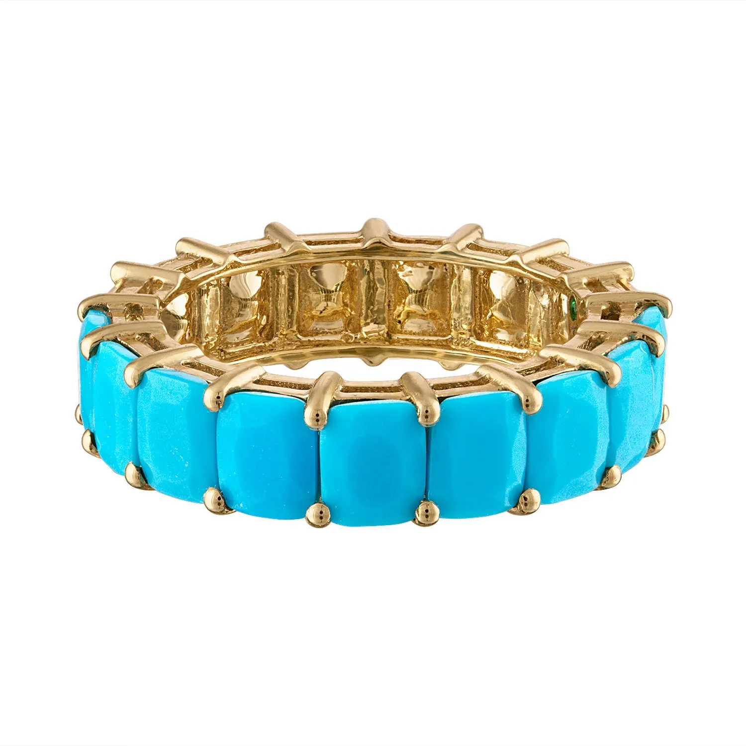 Gemini Goldstone™/Turquoise Eternity Band