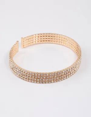 Gold Classic Cupchain Bangle