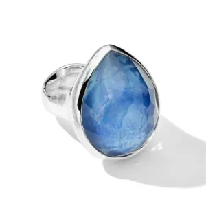 Ippolita Sterling Silver Rock Candy Lapis Teardrop Ring