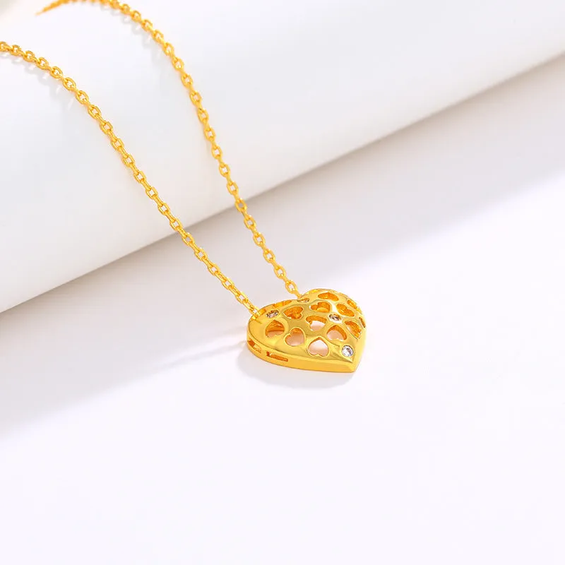 Jewelry niche pendant necklace women winter sweater chain high-end love necklace jewelry