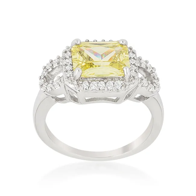 Karae 3ct Canary Radiant CZ Cocktail Ring | 4.5ct