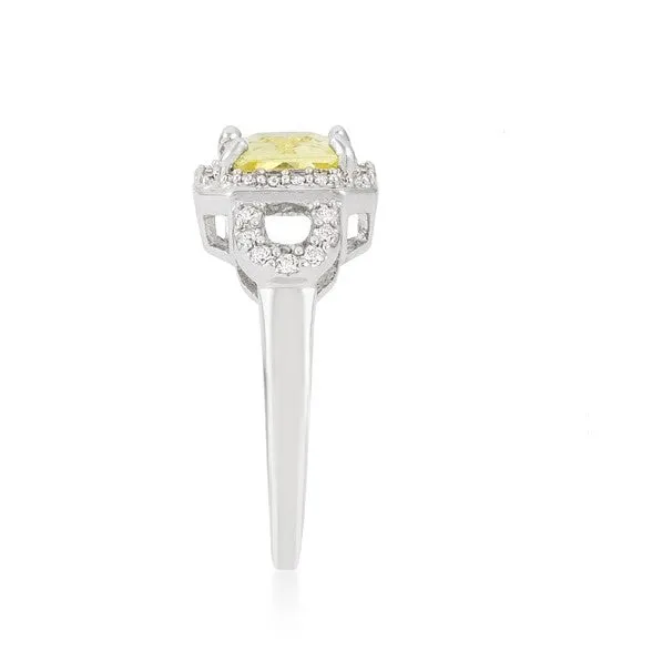 Karae 3ct Canary Radiant CZ Cocktail Ring | 4.5ct