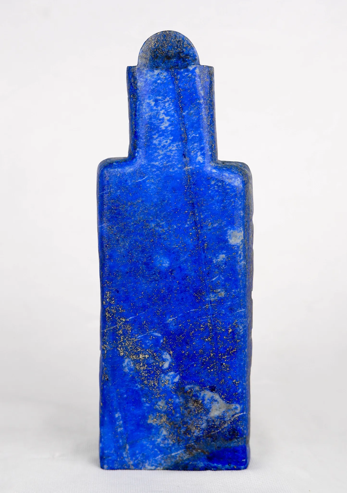 Lapislazuli Carved Standing Lokeshwor with  the Amitabha Statue