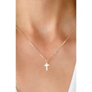 Lauren Gold or Silver Cross Necklace