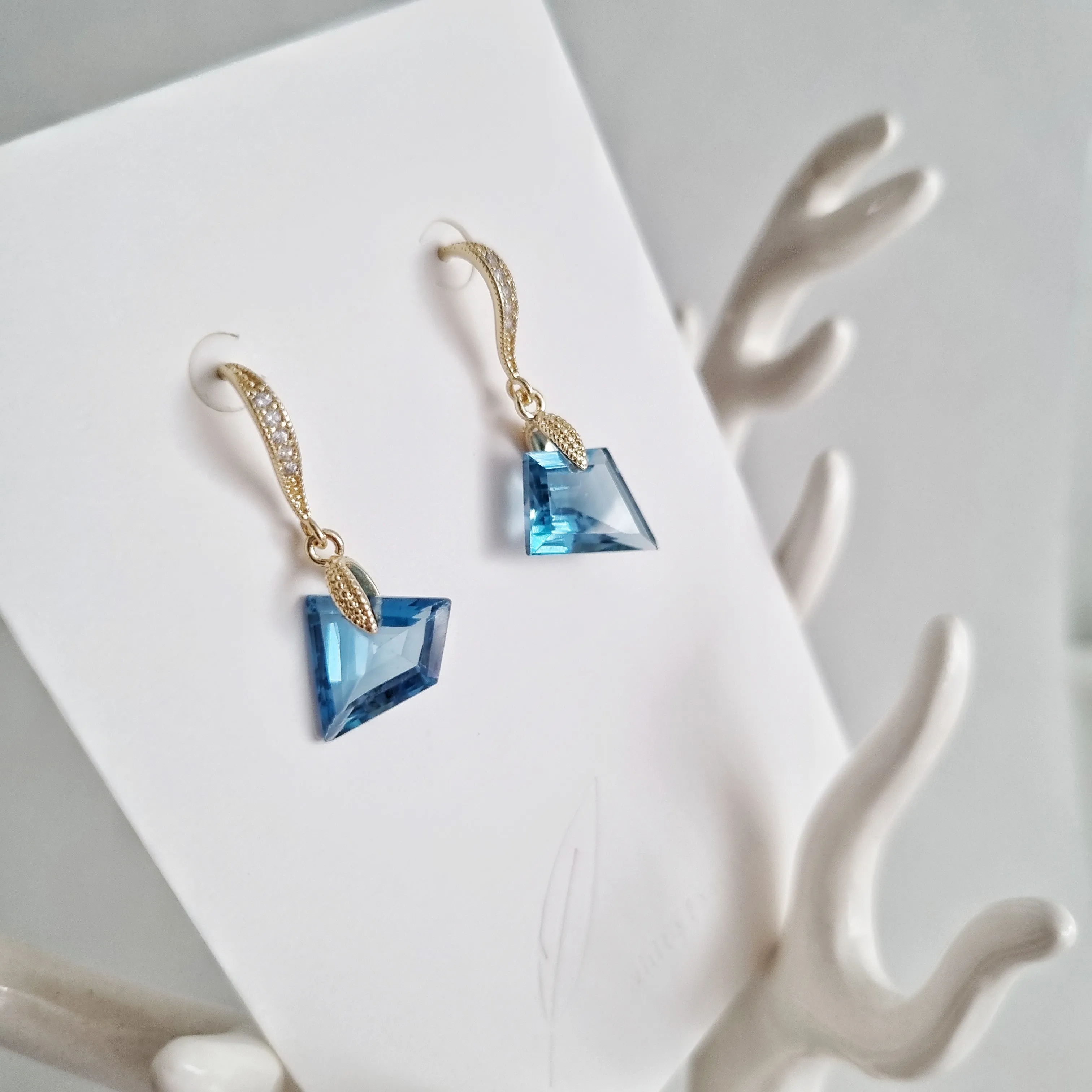 London Blue Topaz Earrings / Gemstone