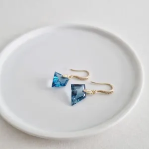 London Blue Topaz Earrings / Gemstone