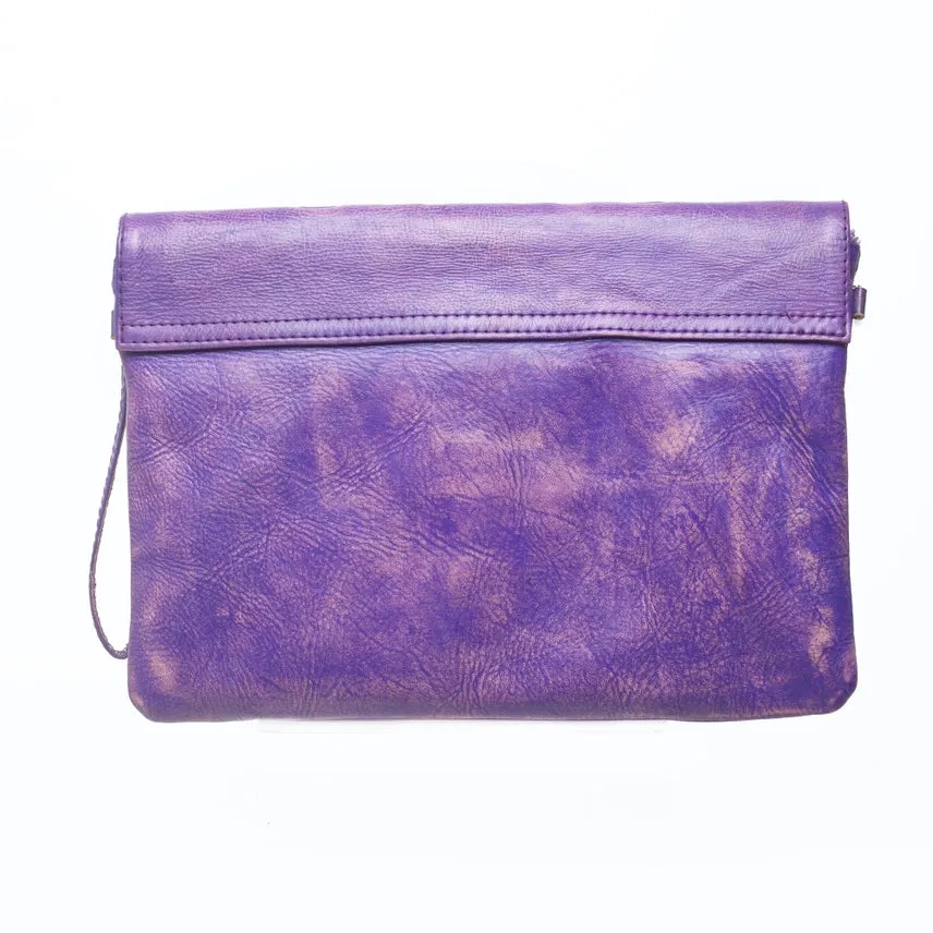 Lost Bird Clutch Shoulder Bag Antique Purple