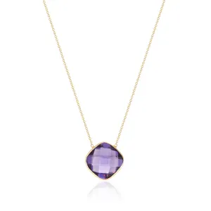 Lulu Amethyst Necklace,18k Gold