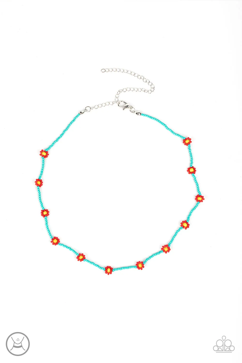 Necklaces Colorfully Flower Child - Blue