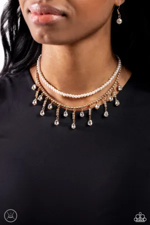 Necklaces Lessons in Luxury - Gold Pearl N2434