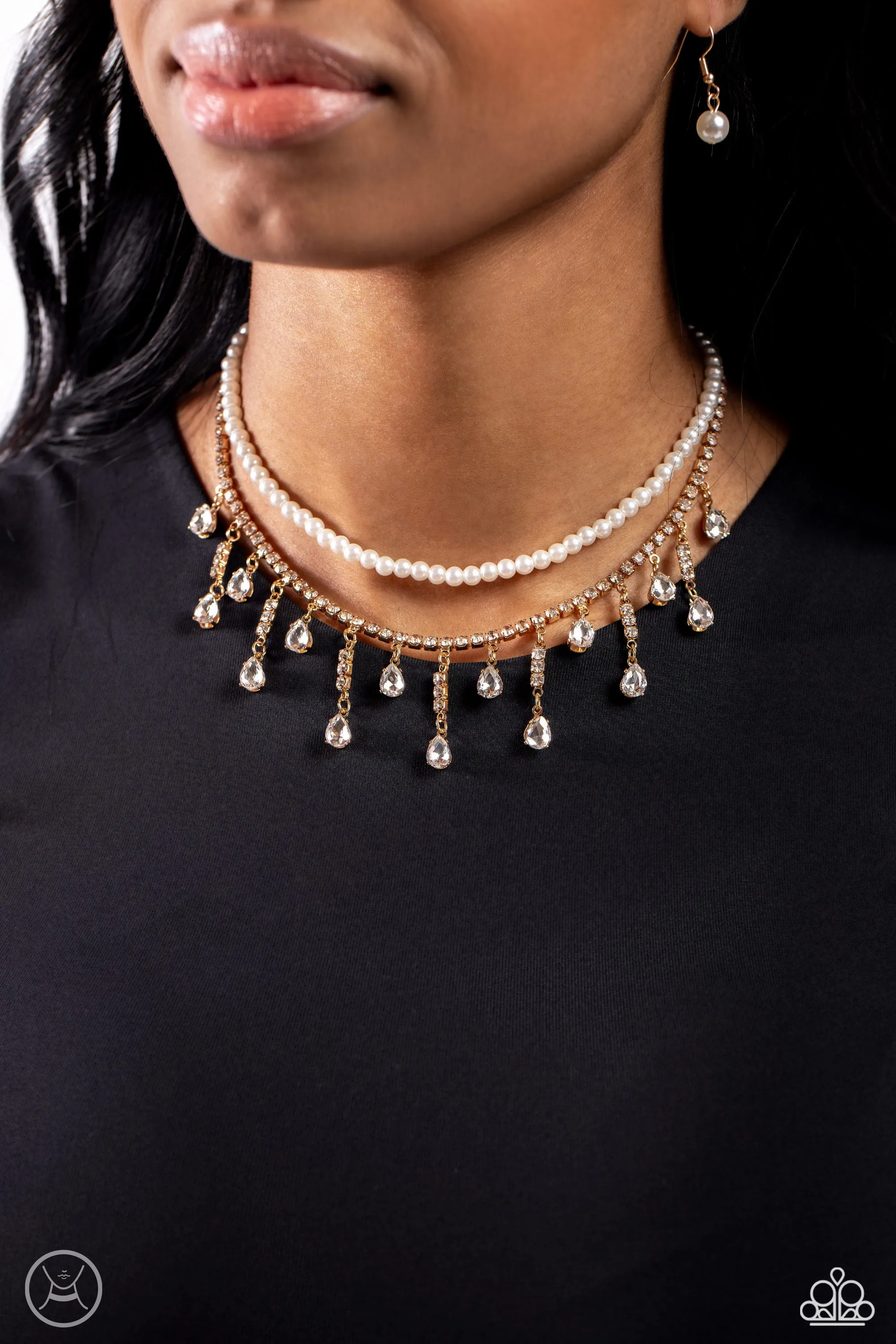 Necklaces Lessons in Luxury - Gold Pearl N2434