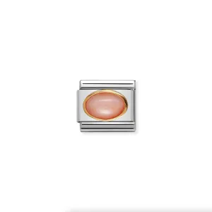 Nomination - Link OVAL STONES 18K Gold PINK CORAL