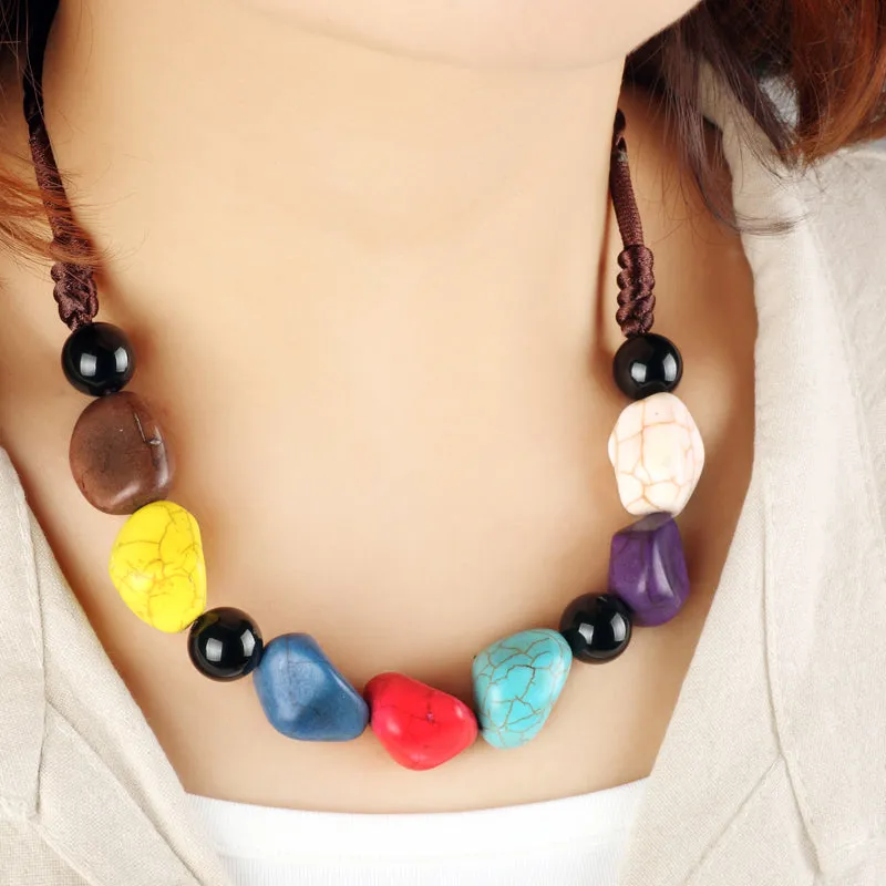 Original Ethnic Handmade Jewelry Retro Accessories Short Clavicle Necklace Exaggerated Necklace