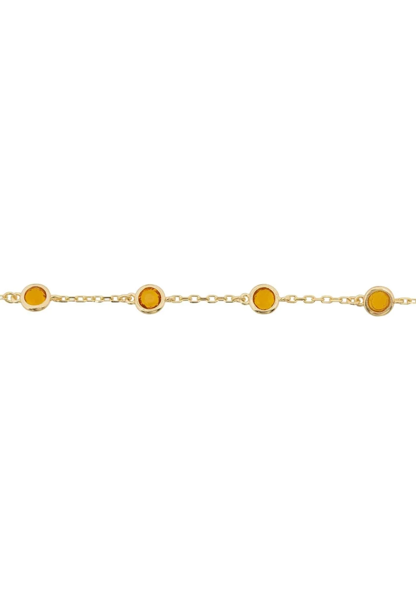 Palermo Bracelet Gold Citrine