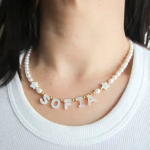 Pearl Name Necklace