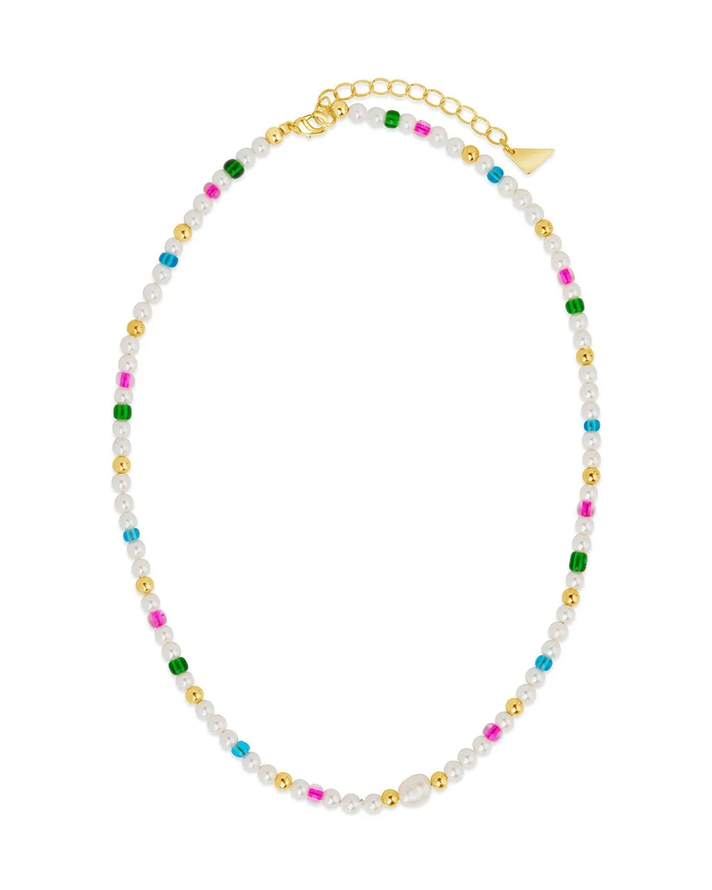 Polly Pearl Beaded Choker Necklace