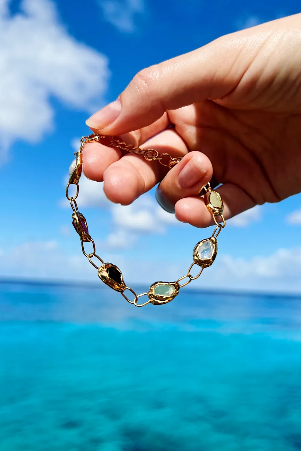 Rainbow Bracelet in Gold