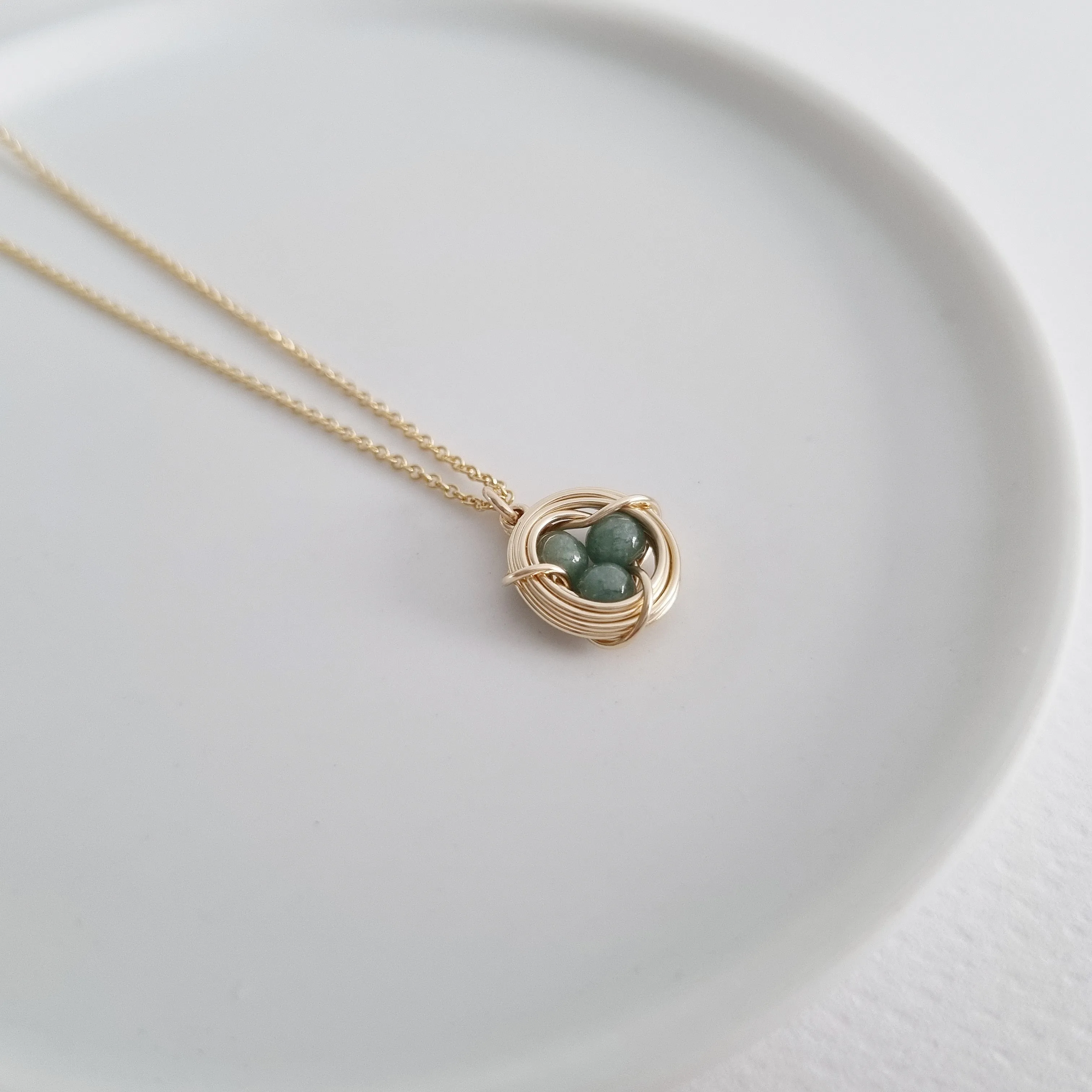 Robin's Nest Necklace / Jade