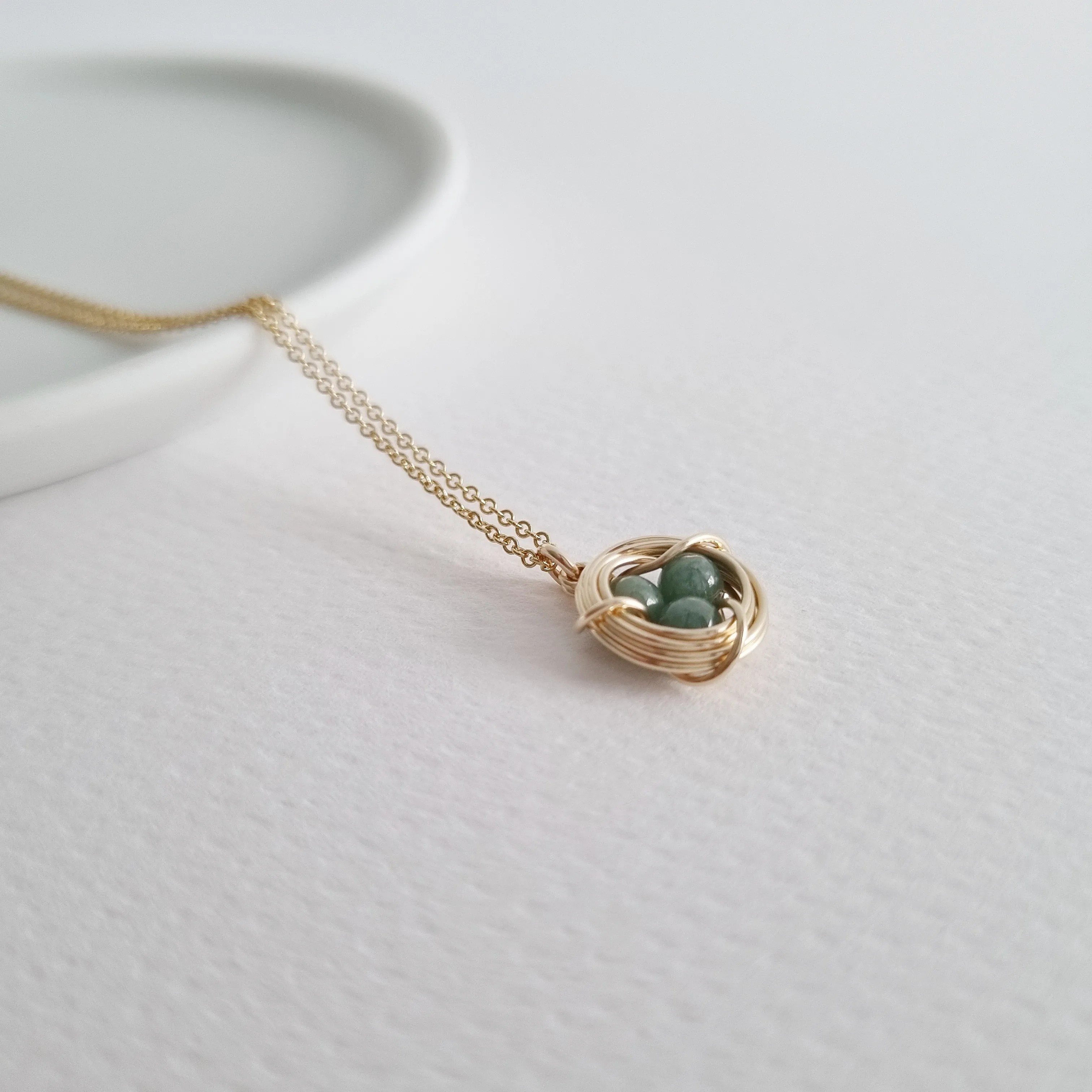 Robin's Nest Necklace / Jade