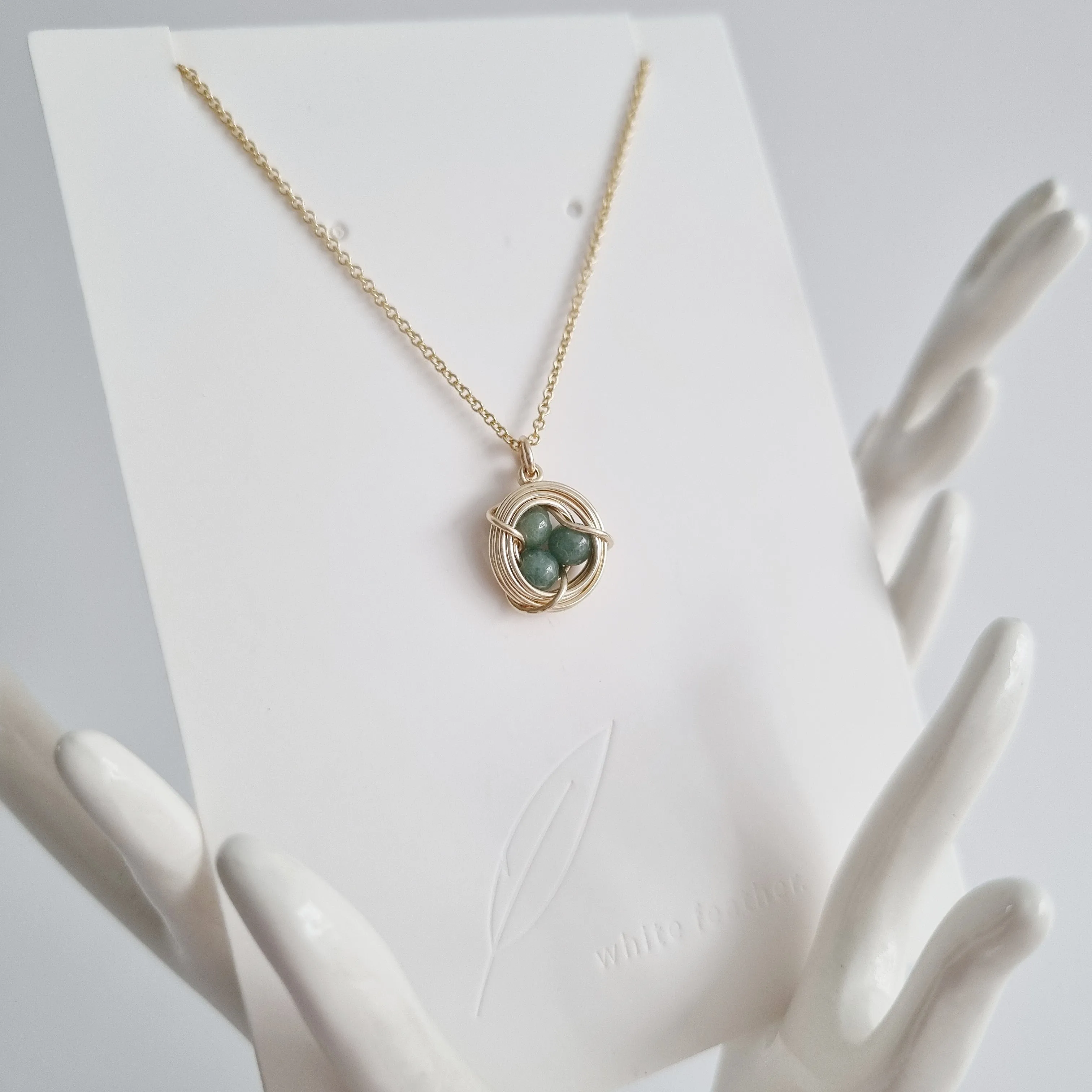 Robin's Nest Necklace / Jade