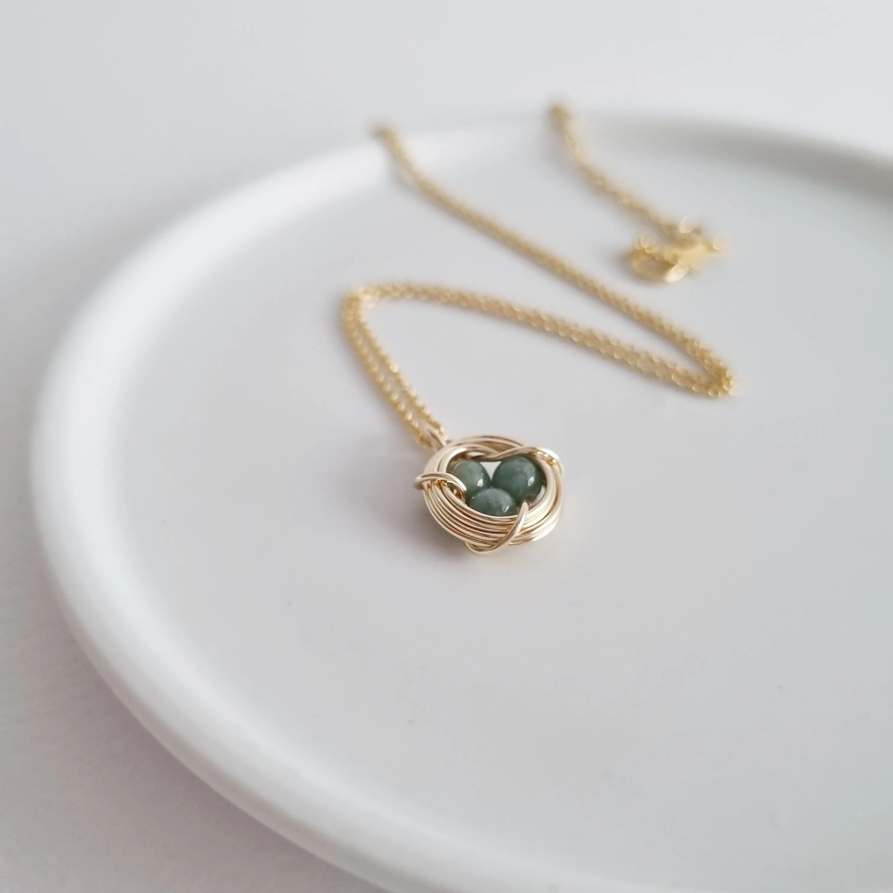 Robin's Nest Necklace / Jade