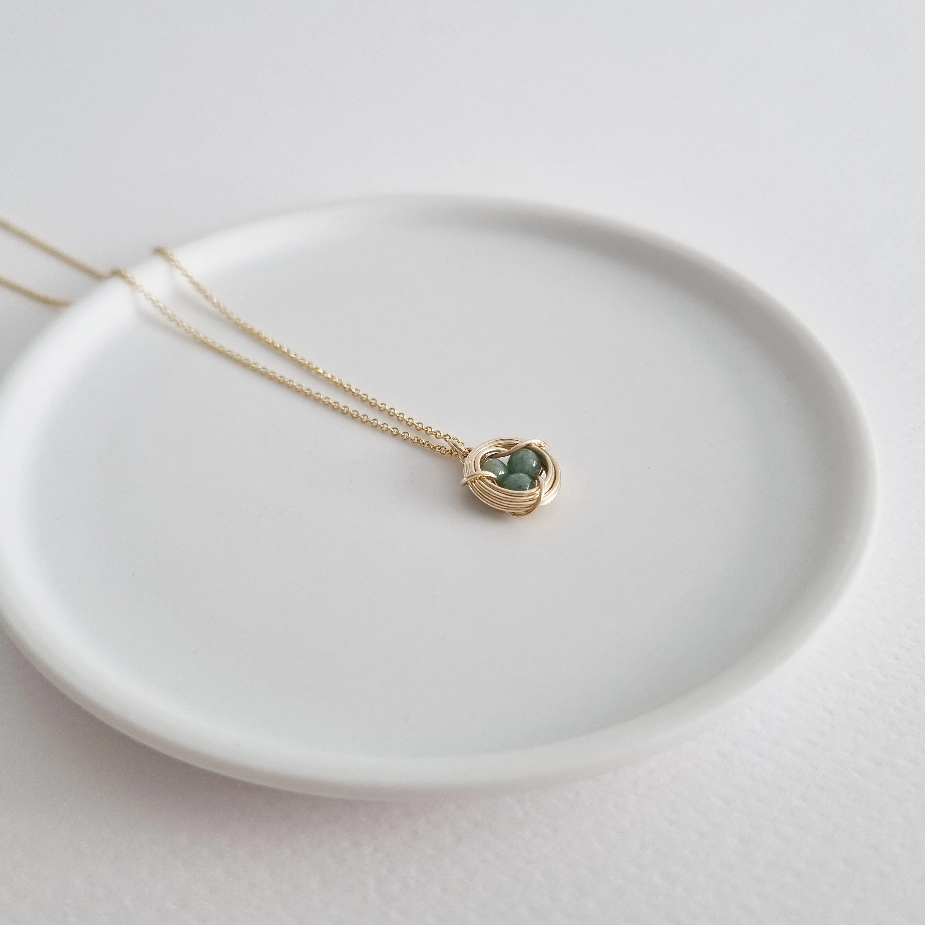 Robin's Nest Necklace / Jade