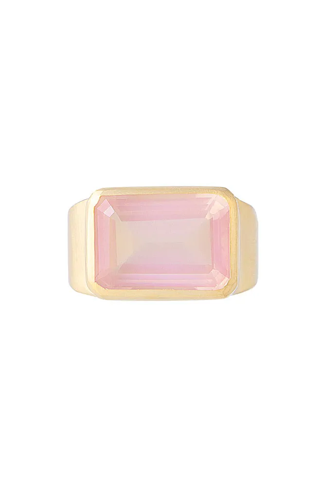 Rose Quartz Cocktail Ring