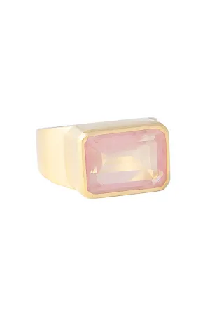 Rose Quartz Cocktail Ring