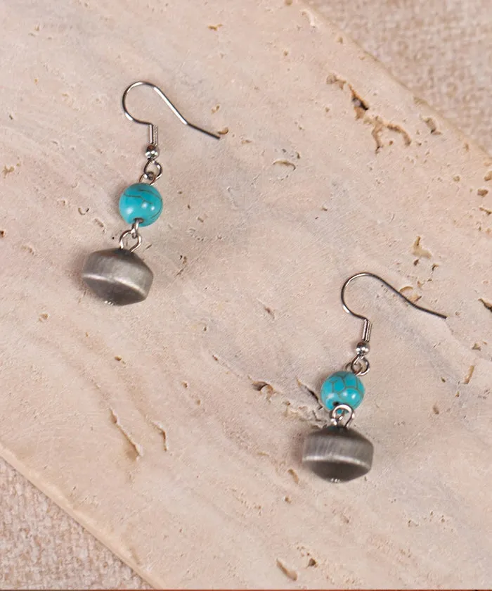 Rustic Couture's Turquoise Bohemian necklace earrings set