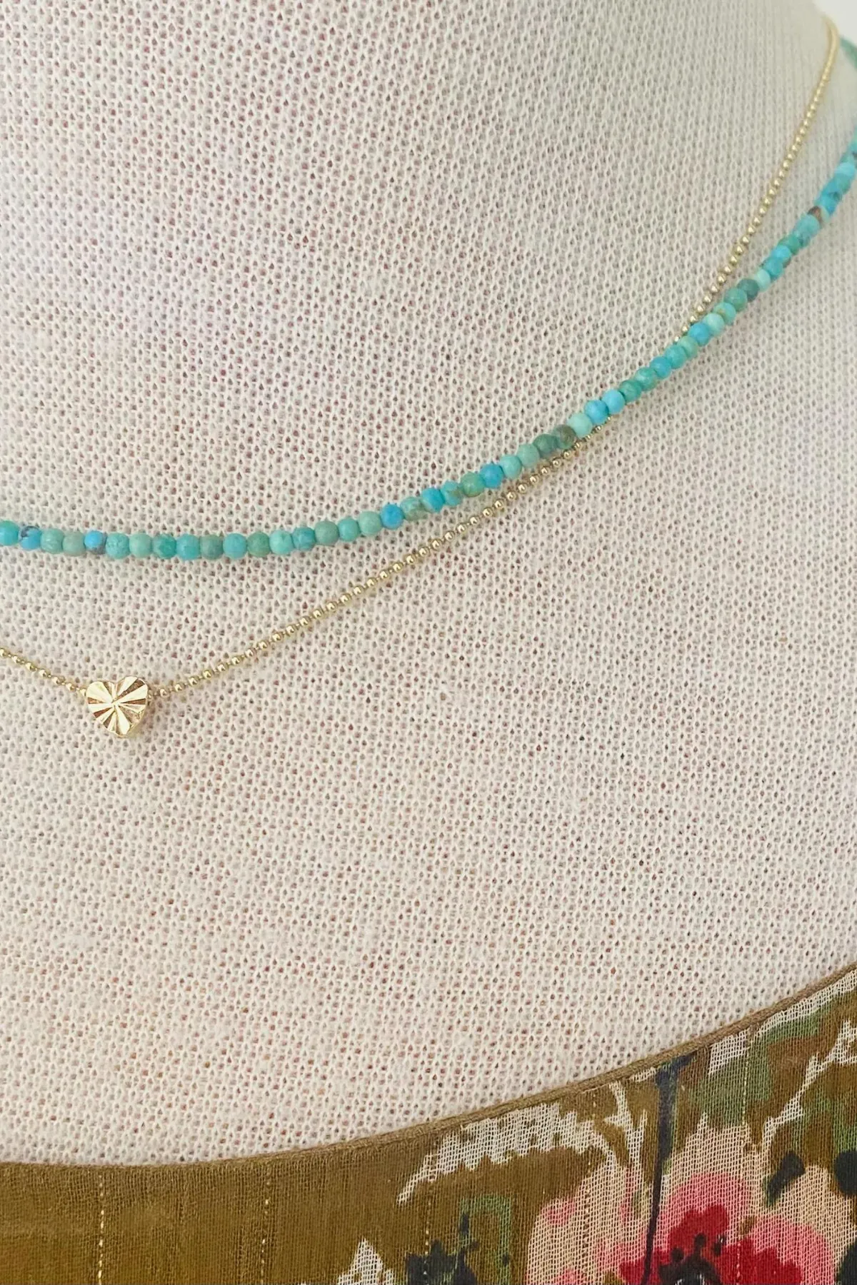 SAND   GRIT - MICRO TURQUOISE NECKLACE